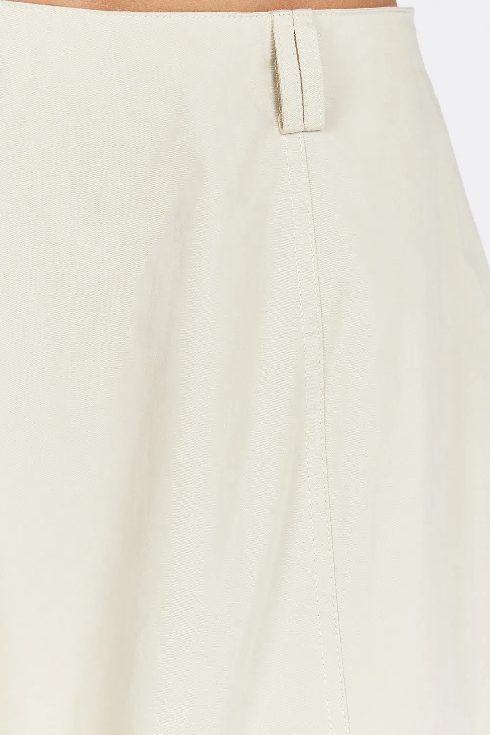 RICKIE STONE COTTON MIDI SKIRT
