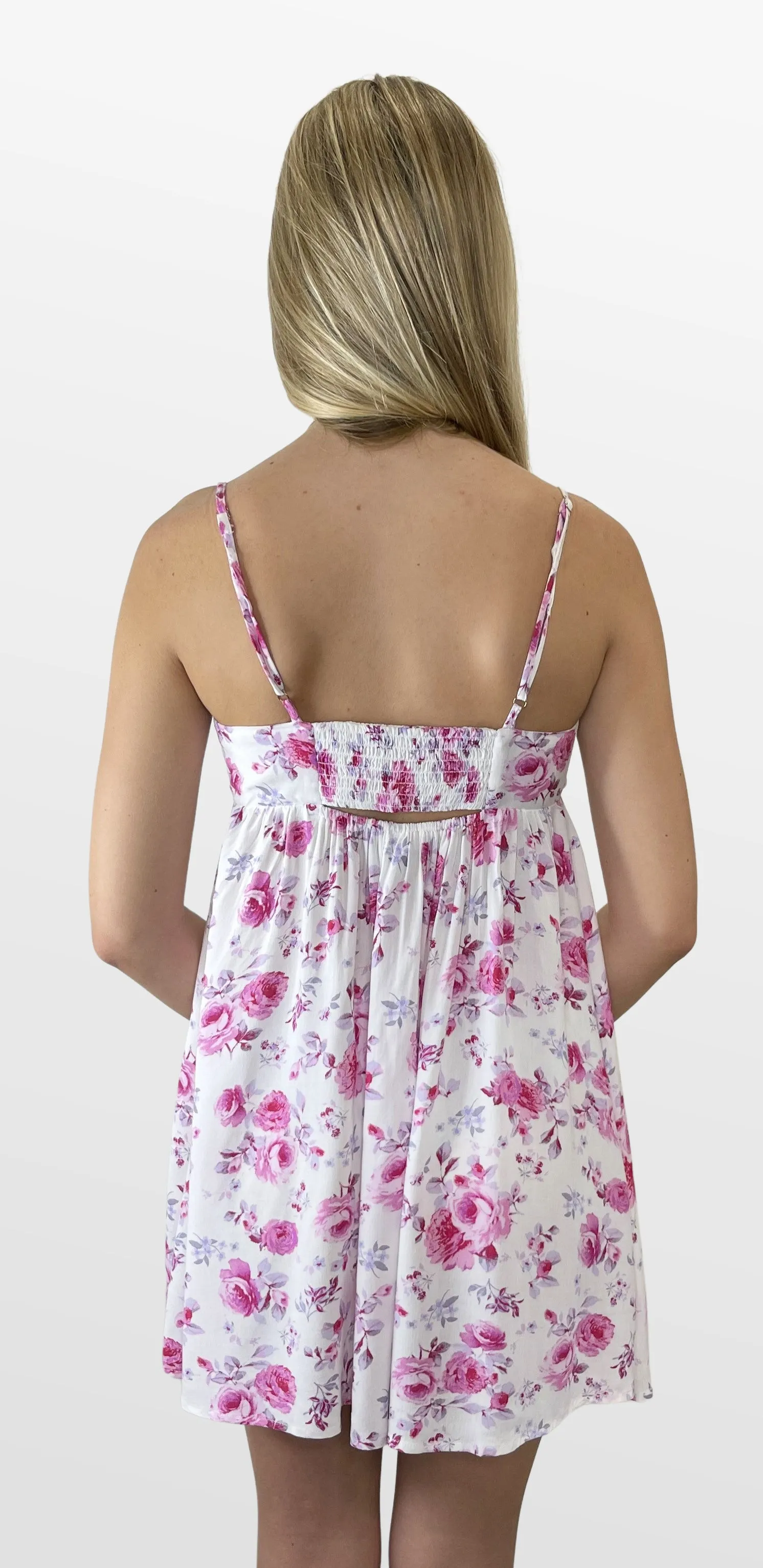 Rosey Pink Babydoll Dress