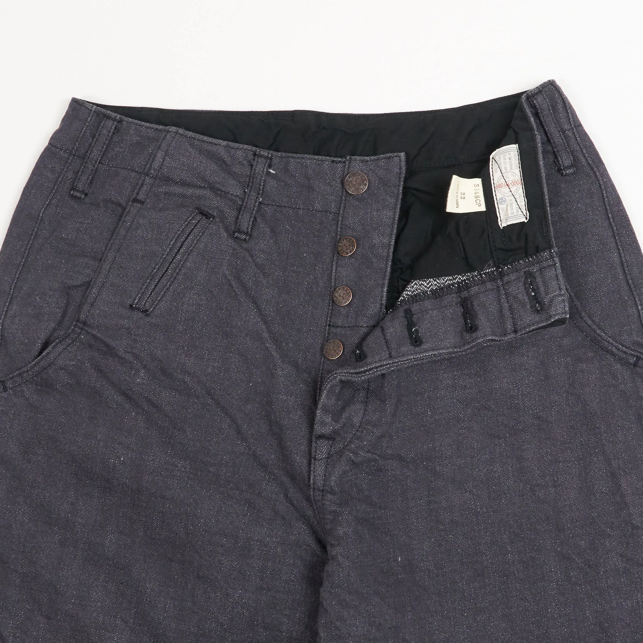 Samurai Jeans 15oz. Black Classic Wide Chino