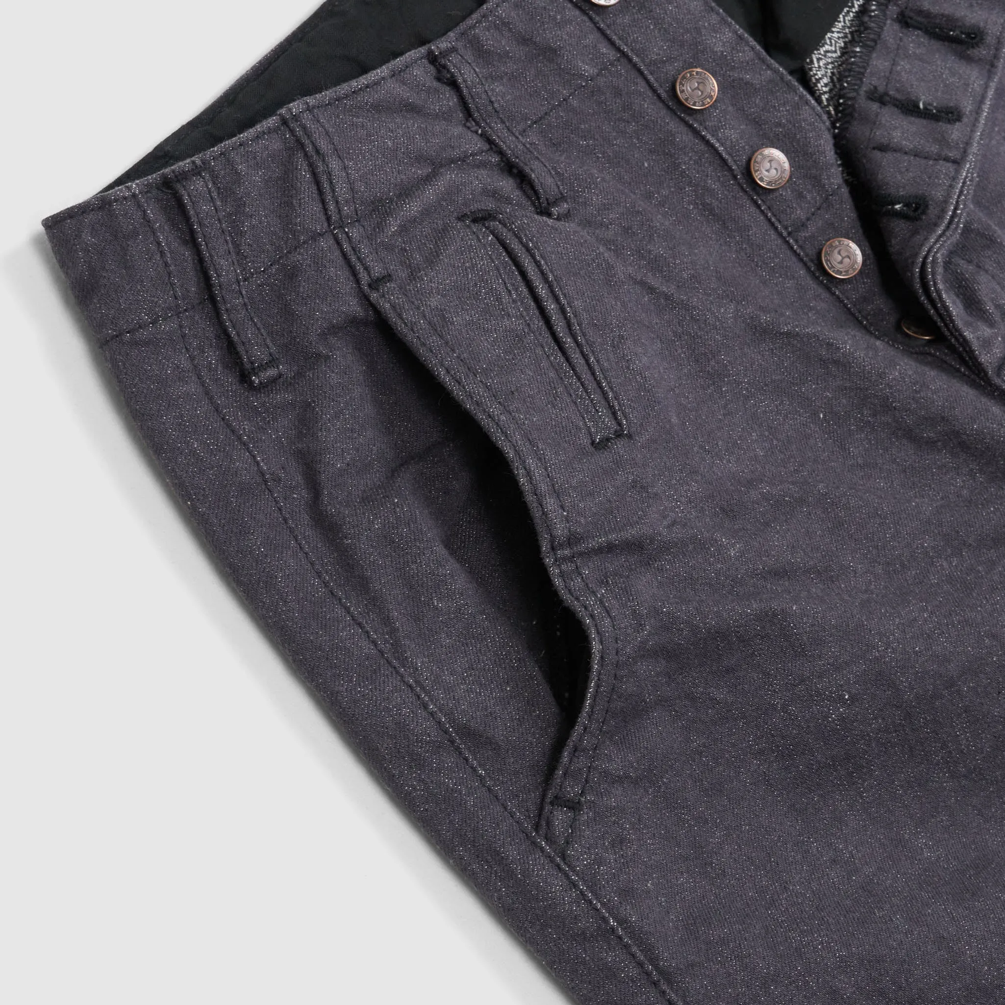 Samurai Jeans 15oz. Black Classic Wide Chino