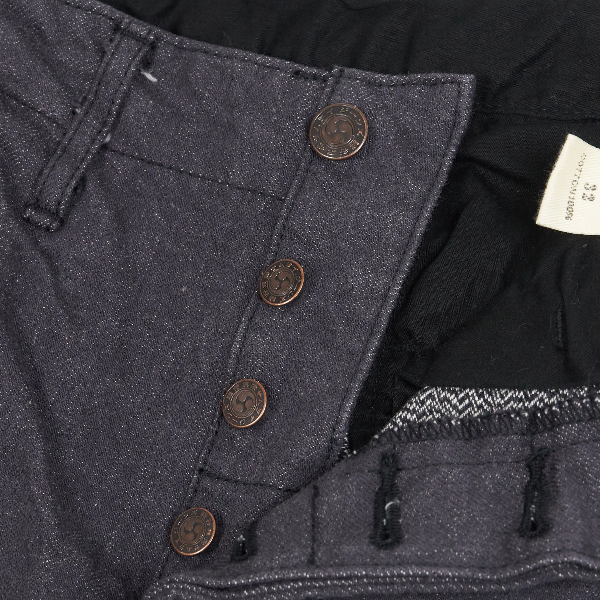 Samurai Jeans 15oz. Black Classic Wide Chino