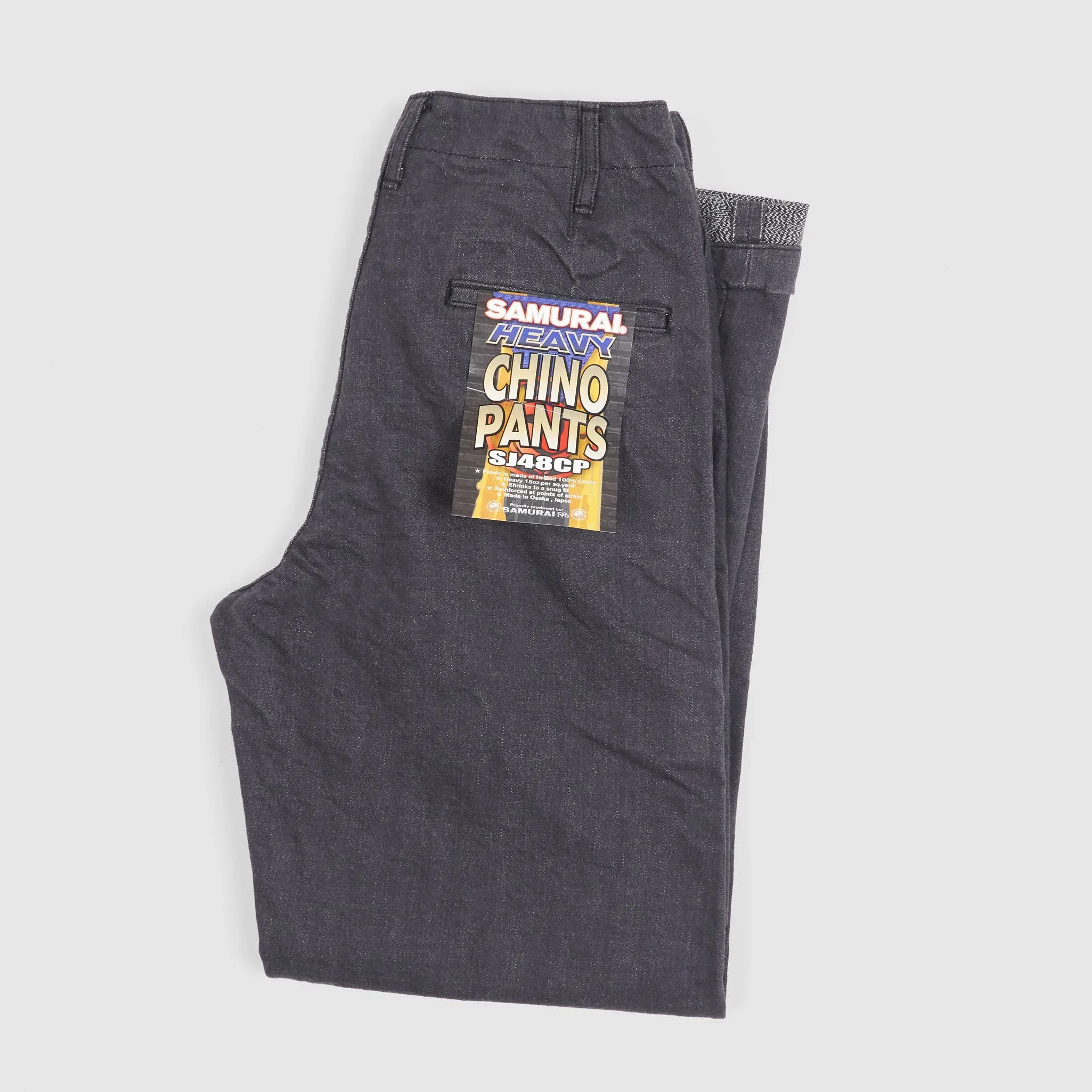 Samurai Jeans 15oz. Black Classic Wide Chino