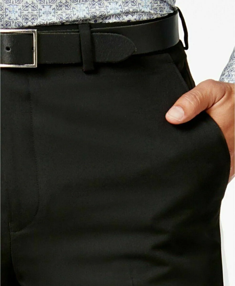 Sean John Mens Classic fit Dress Pants 40 / 34 Black Solid
