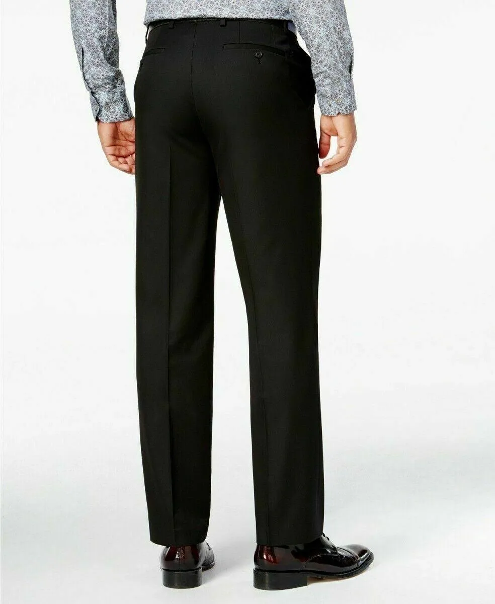 Sean John Mens Classic fit Dress Pants 40 / 34 Black Solid
