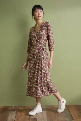 Seasalt Cornwall Sowena Dress - Companion Border Terracotta