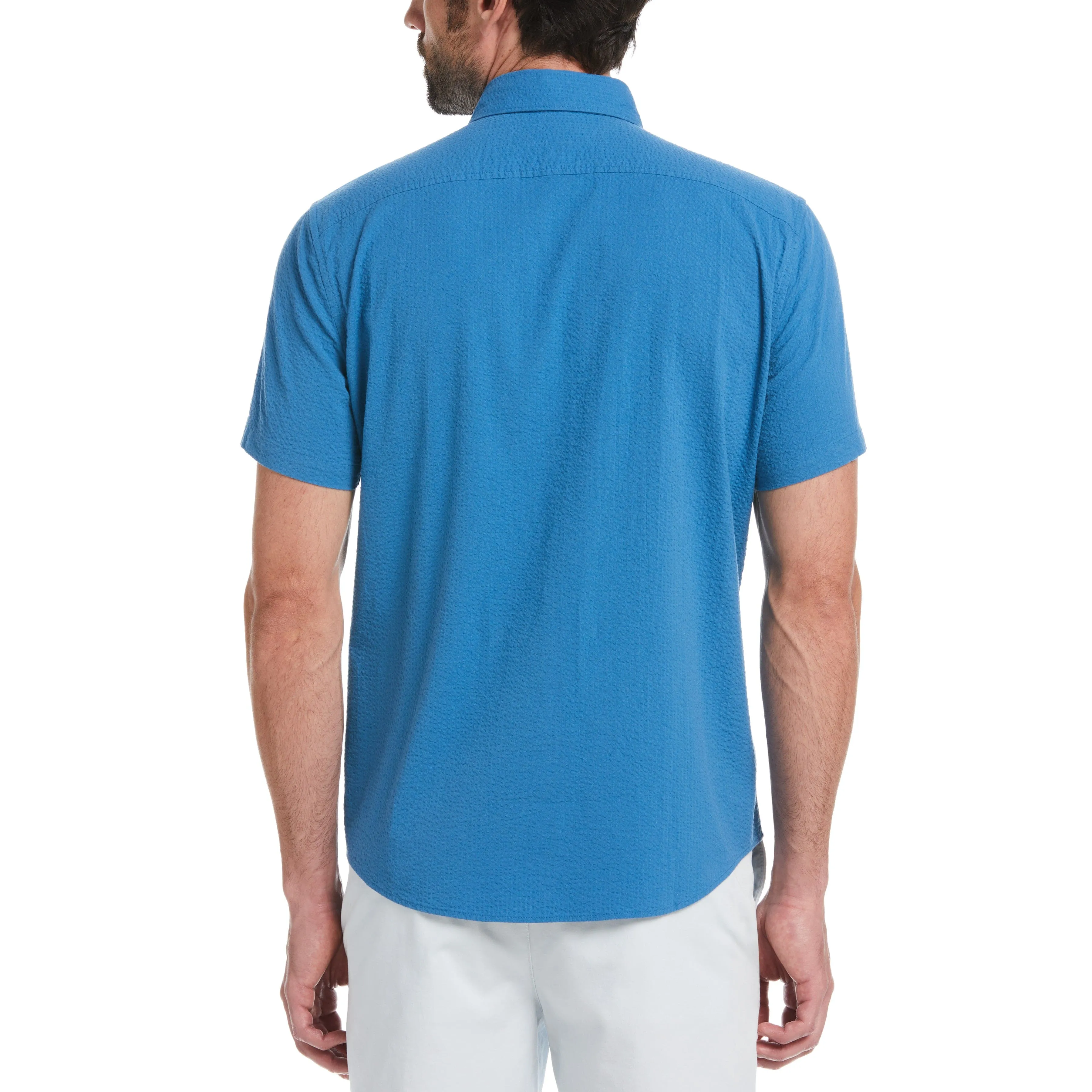 Seersucker Solid Color Shirt