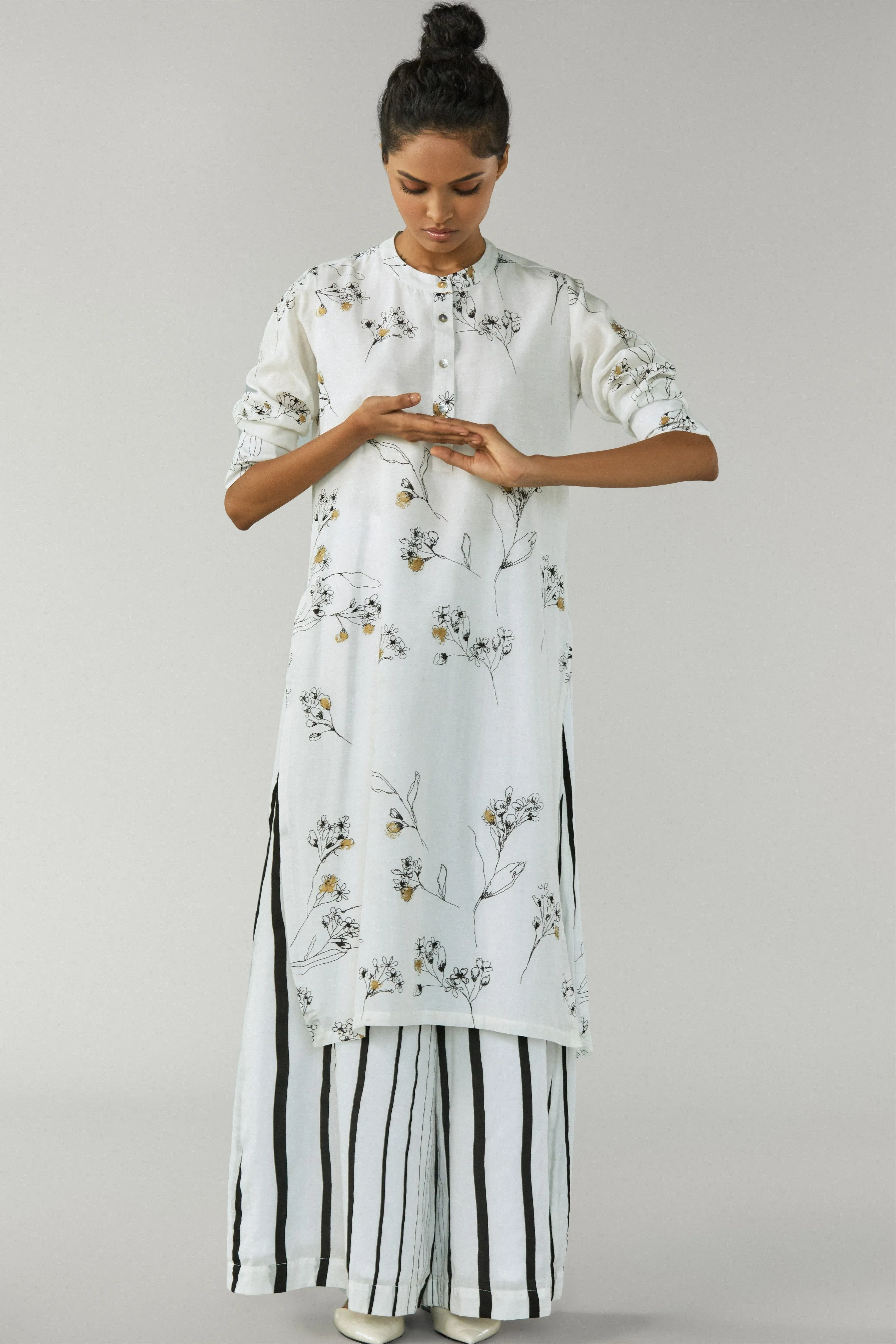 Shiro Kiniro Floral Tunic