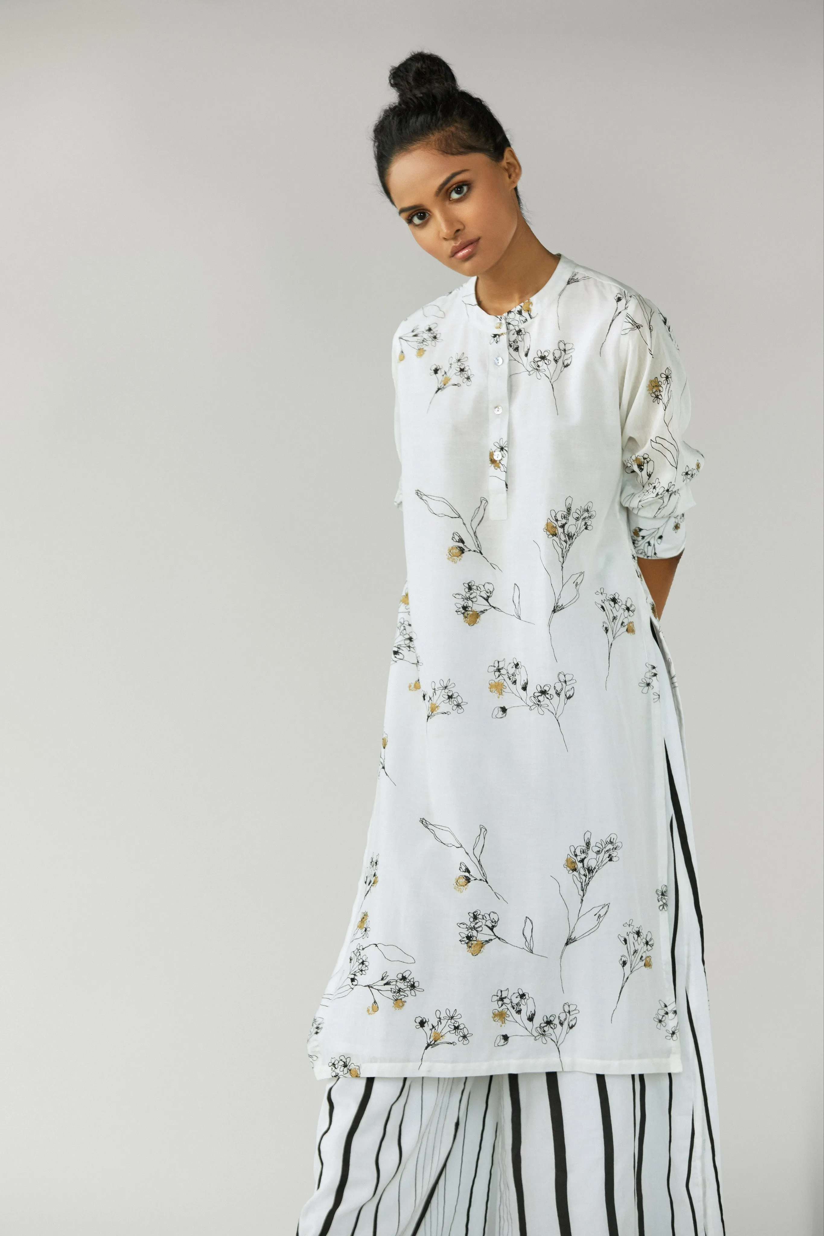 Shiro Kiniro Floral Tunic