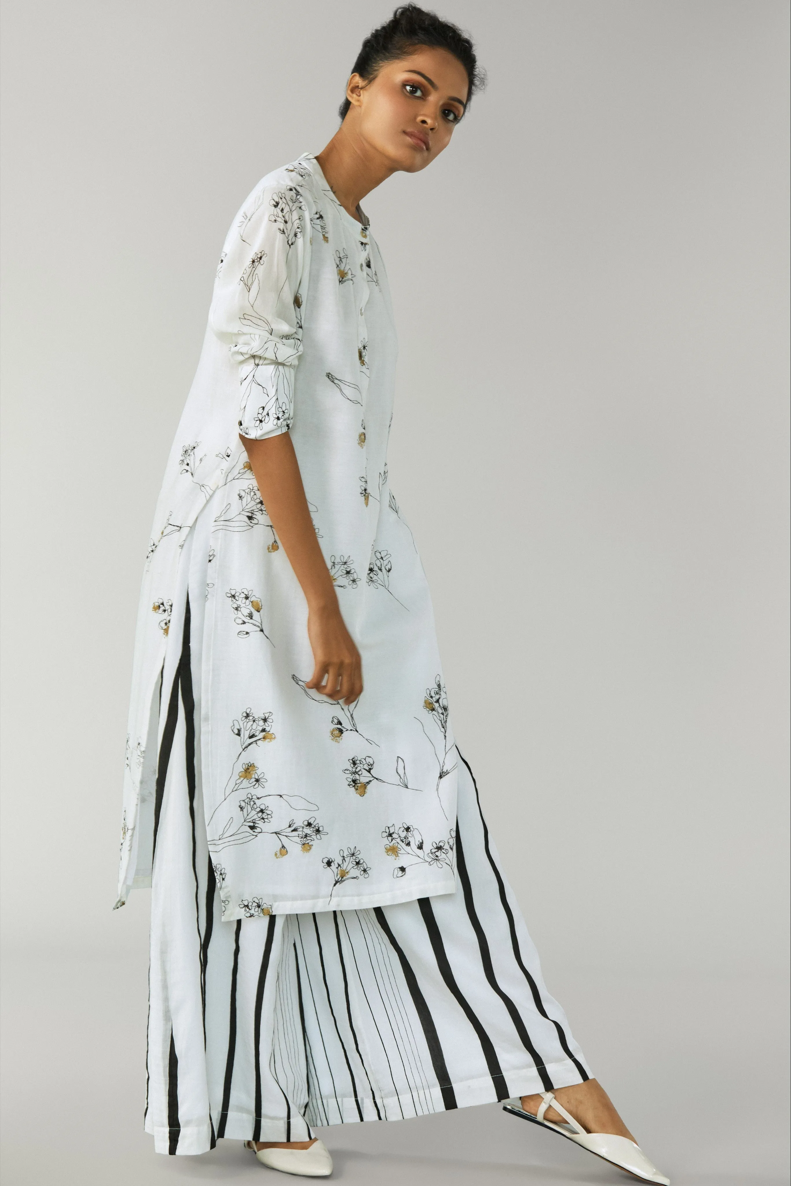Shiro Kiniro Floral Tunic