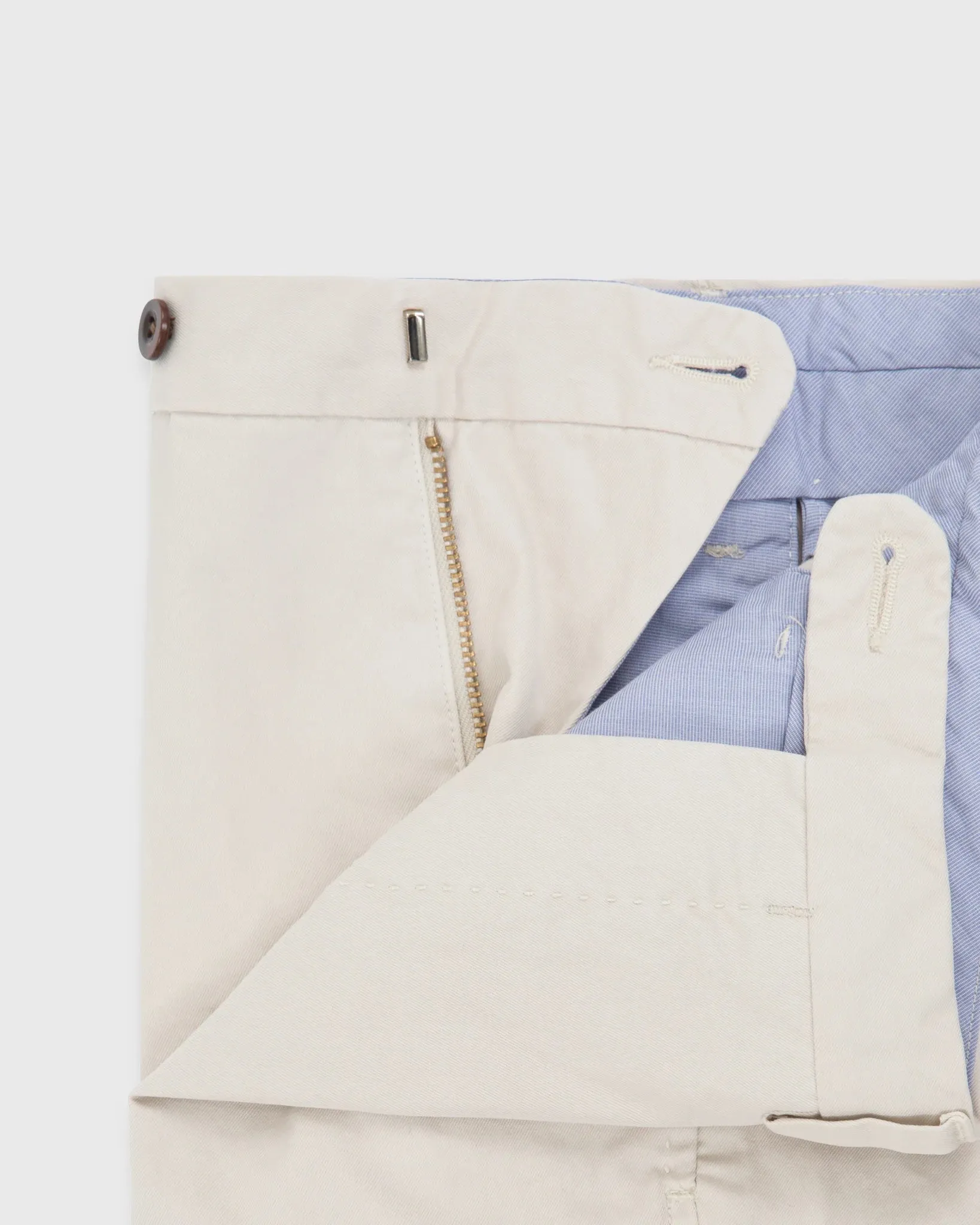 Sid Mashburn - Garment-Dyed Sport Trouser - Stone Lightweight Twill
