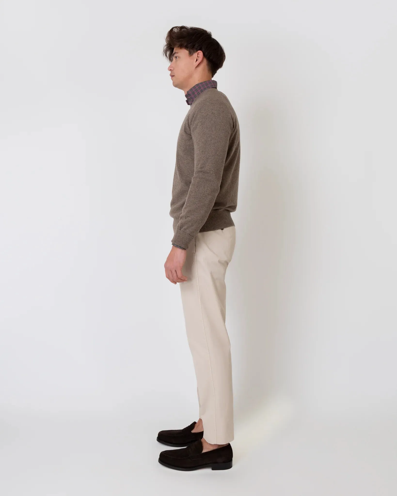 Sid Mashburn - Garment-Dyed Sport Trouser - Stone Lightweight Twill