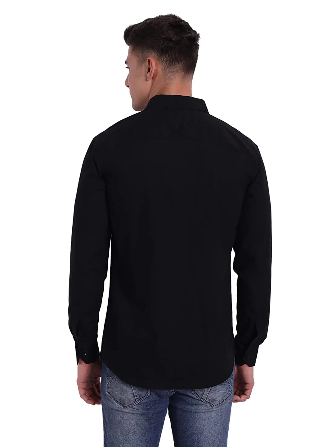 Solid Slim Fit Casual Shirt for Men