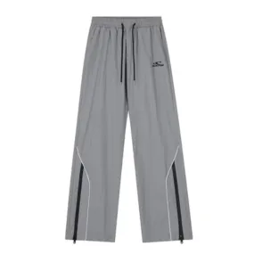 Street Side Zip Drawstring Sweatpants