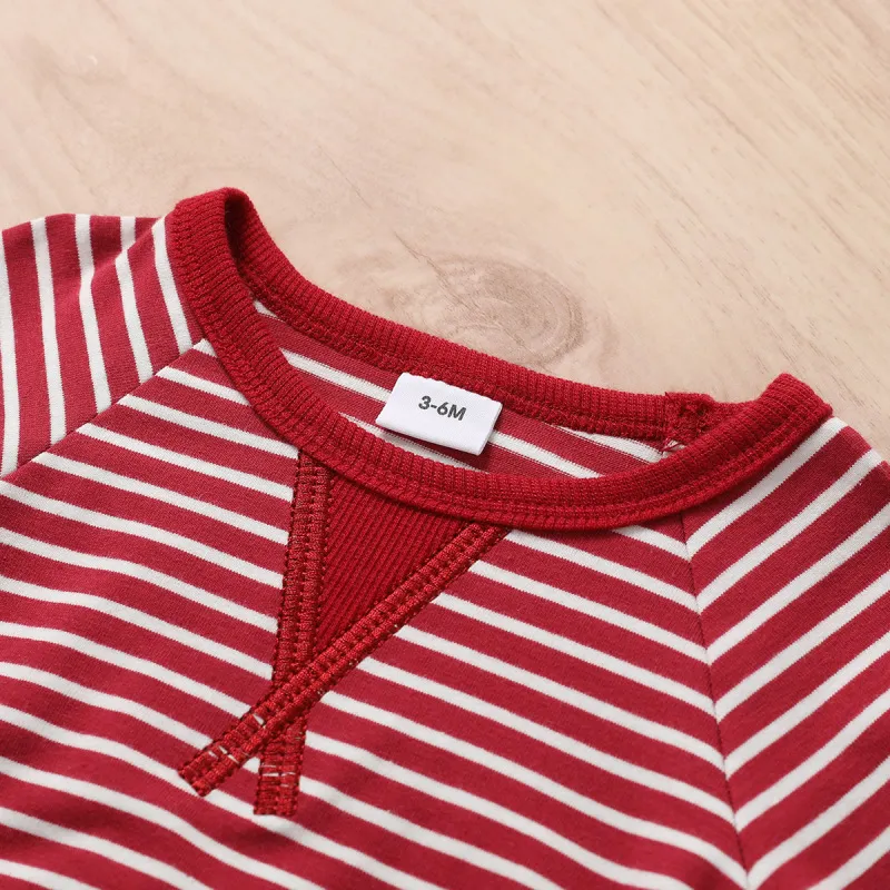 Striped Sweatshirt & Sweatpants Set