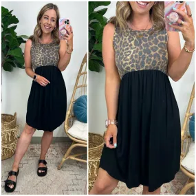 Sublime Color Block Flowy Animal Print Dress - FINAL SALE
