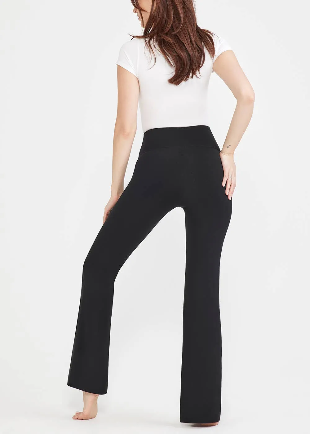 Susie Flare Shaping Legging - Cotton Stretch - Black