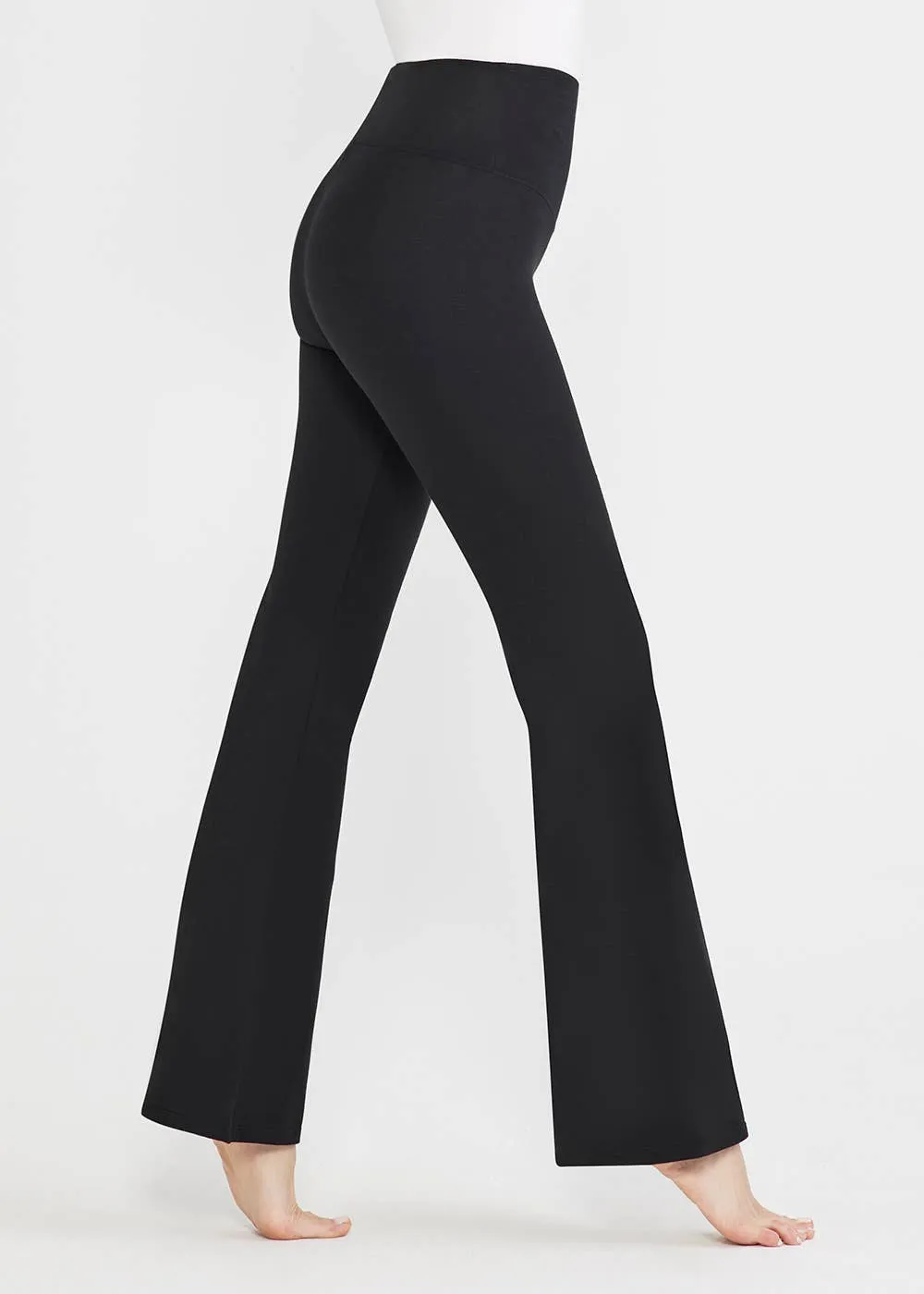 Susie Flare Shaping Legging - Cotton Stretch - Black