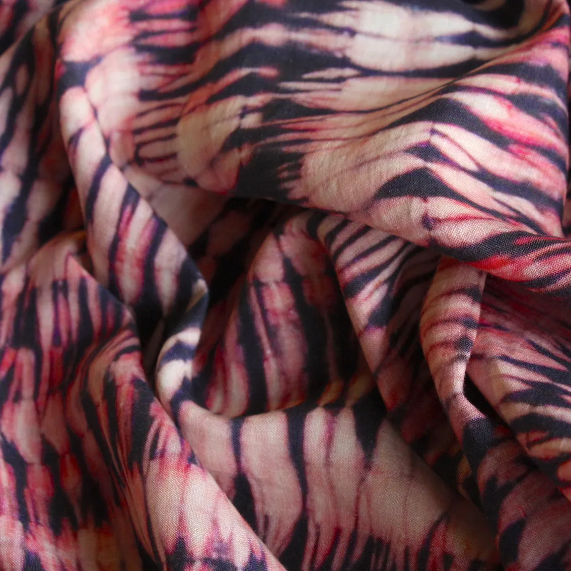 Tie Dye Dusk Washed Printed Linen