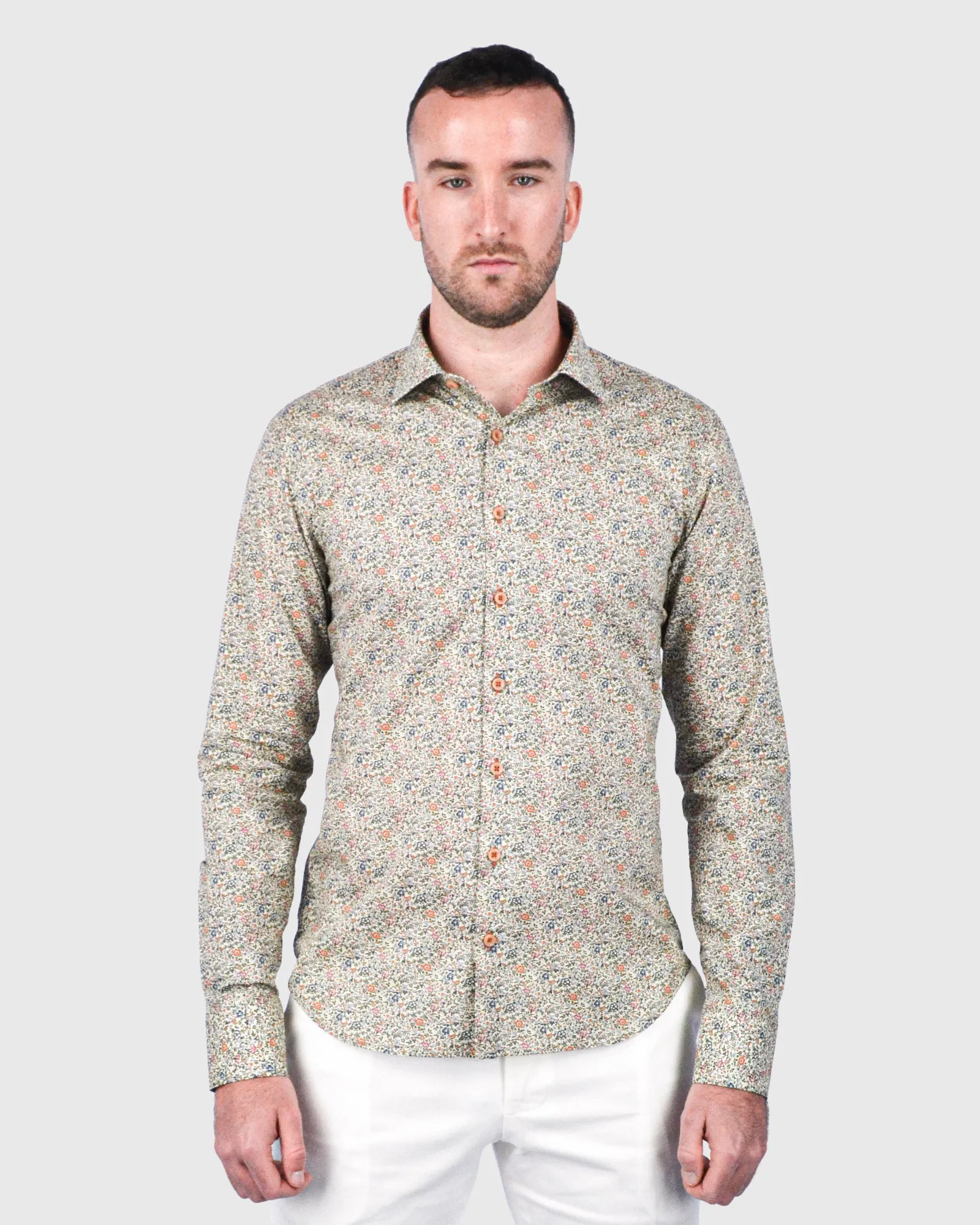 VINCENT & FRANKS W2303638021D MULTY LIBERTY PRINT SLIM SC SHIRT
