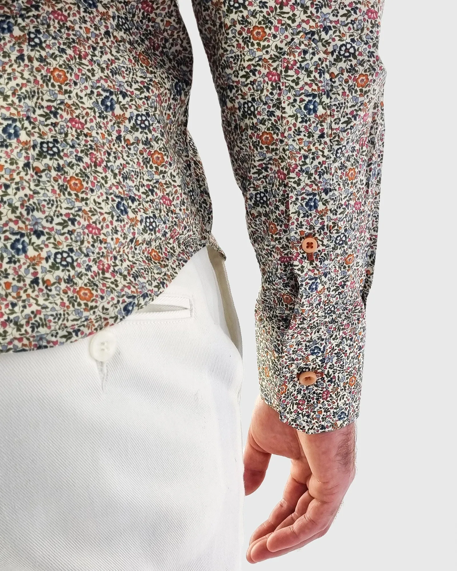 VINCENT & FRANKS W2303638021D MULTY LIBERTY PRINT SLIM SC SHIRT
