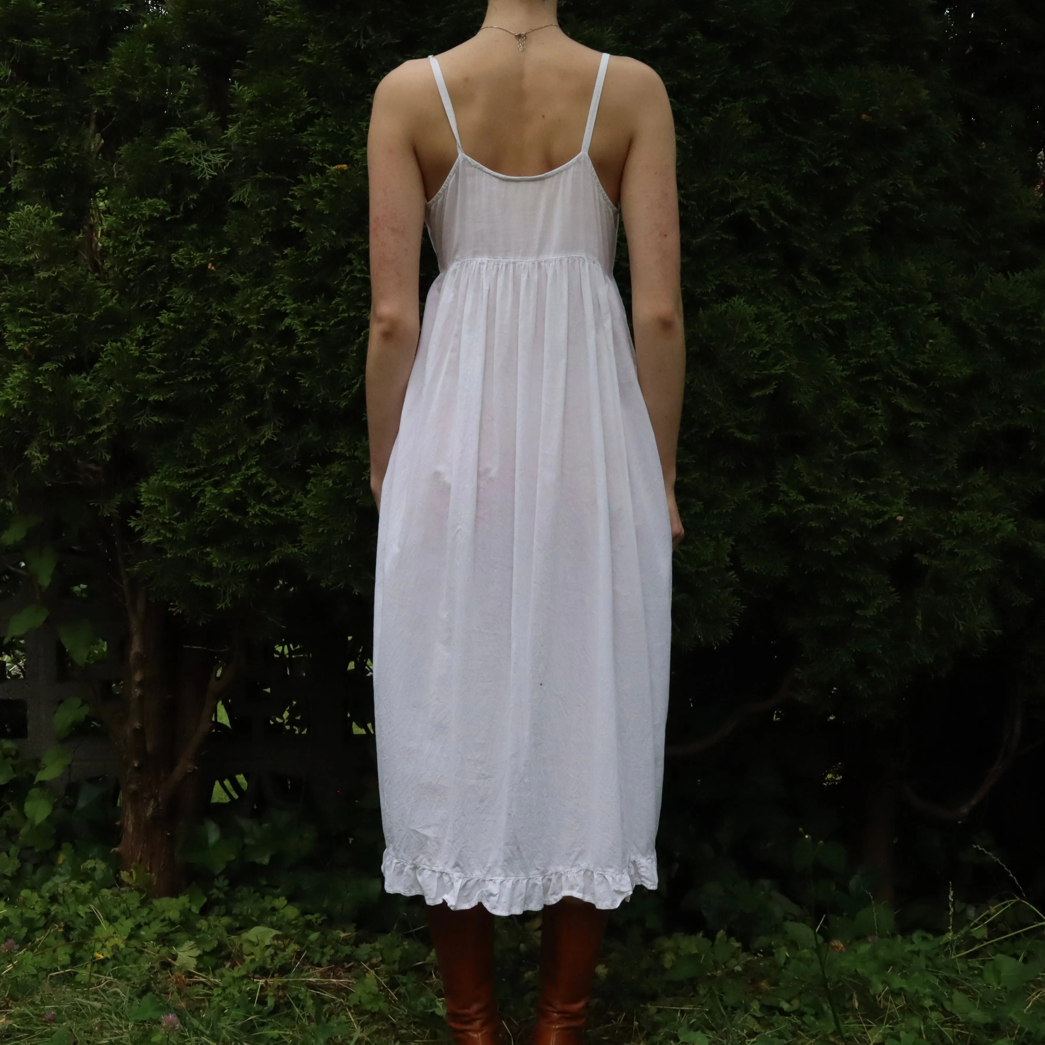 White Babydoll Dress (Medium)