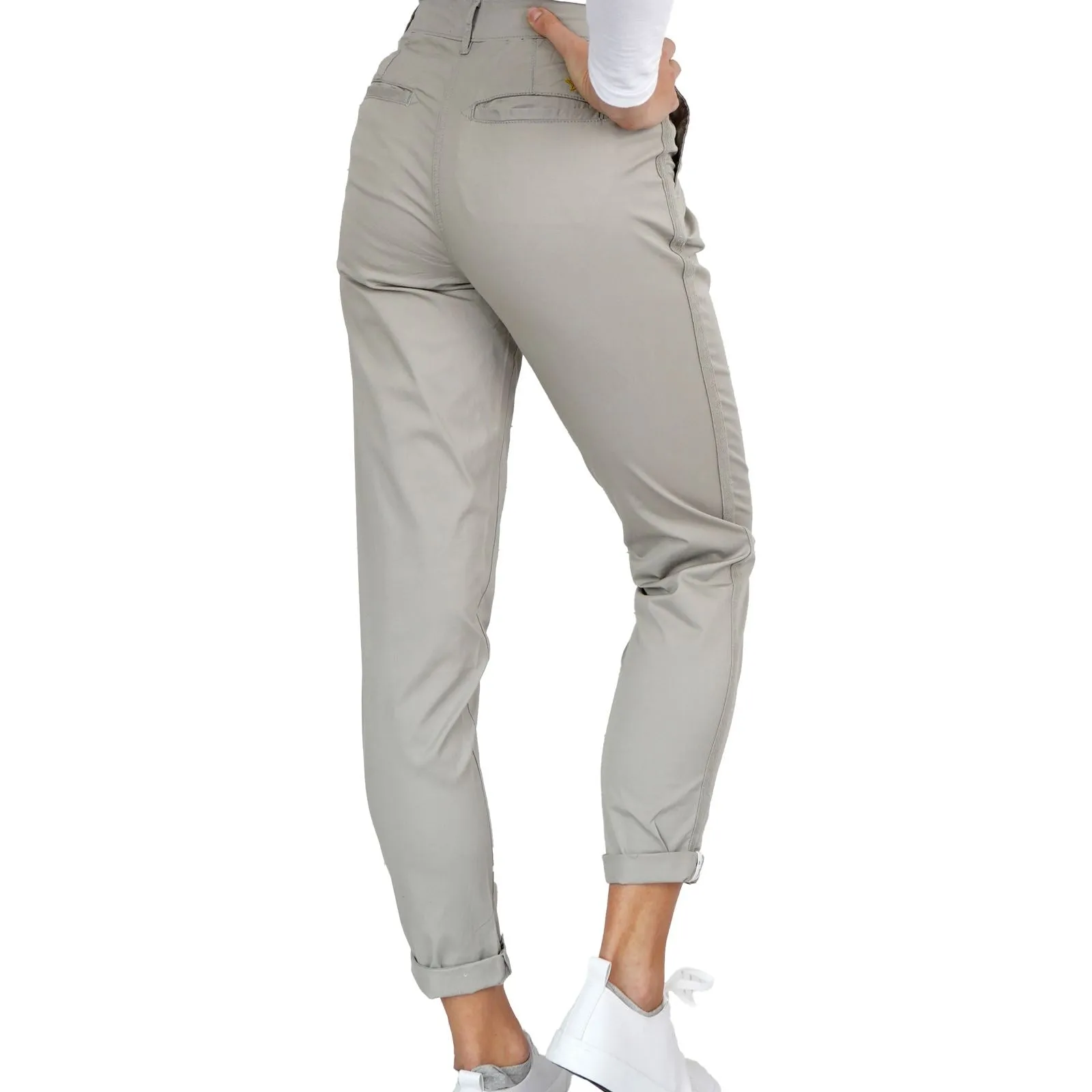 White Stuff Paperweight Lightweight Cotton Chino Grey