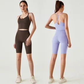 Wholesale High-Waisted Women's Quick Dry Yoga Shorts