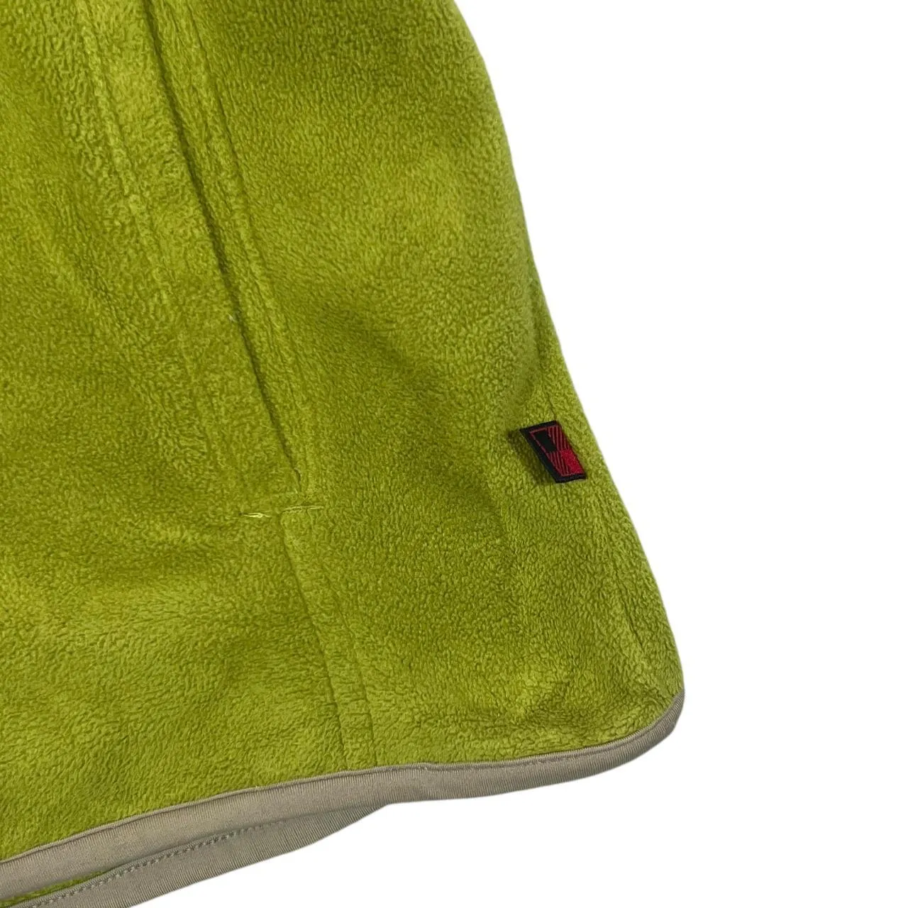 WOOLRICH Classic Essential Green Zip Fleece Gilet Top