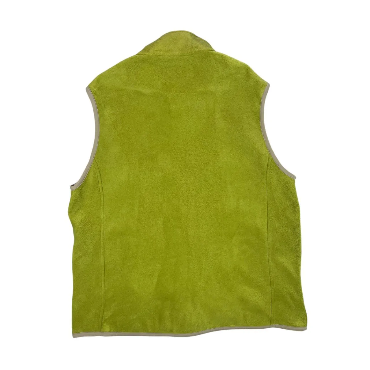 WOOLRICH Classic Essential Green Zip Fleece Gilet Top