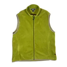 WOOLRICH Classic Essential Green Zip Fleece Gilet Top