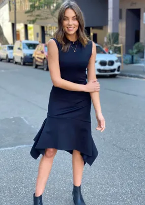 YW1841SS Rib Knit Fishtail Midi Dress (Pack)